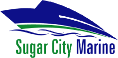 NBL1 Gold Partners - Sugar City Marine Logo at Mackay Basketball