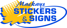 NBL1 Principal Sponsors - Mackays Stickers & Signs Logo at Mackay Basketball