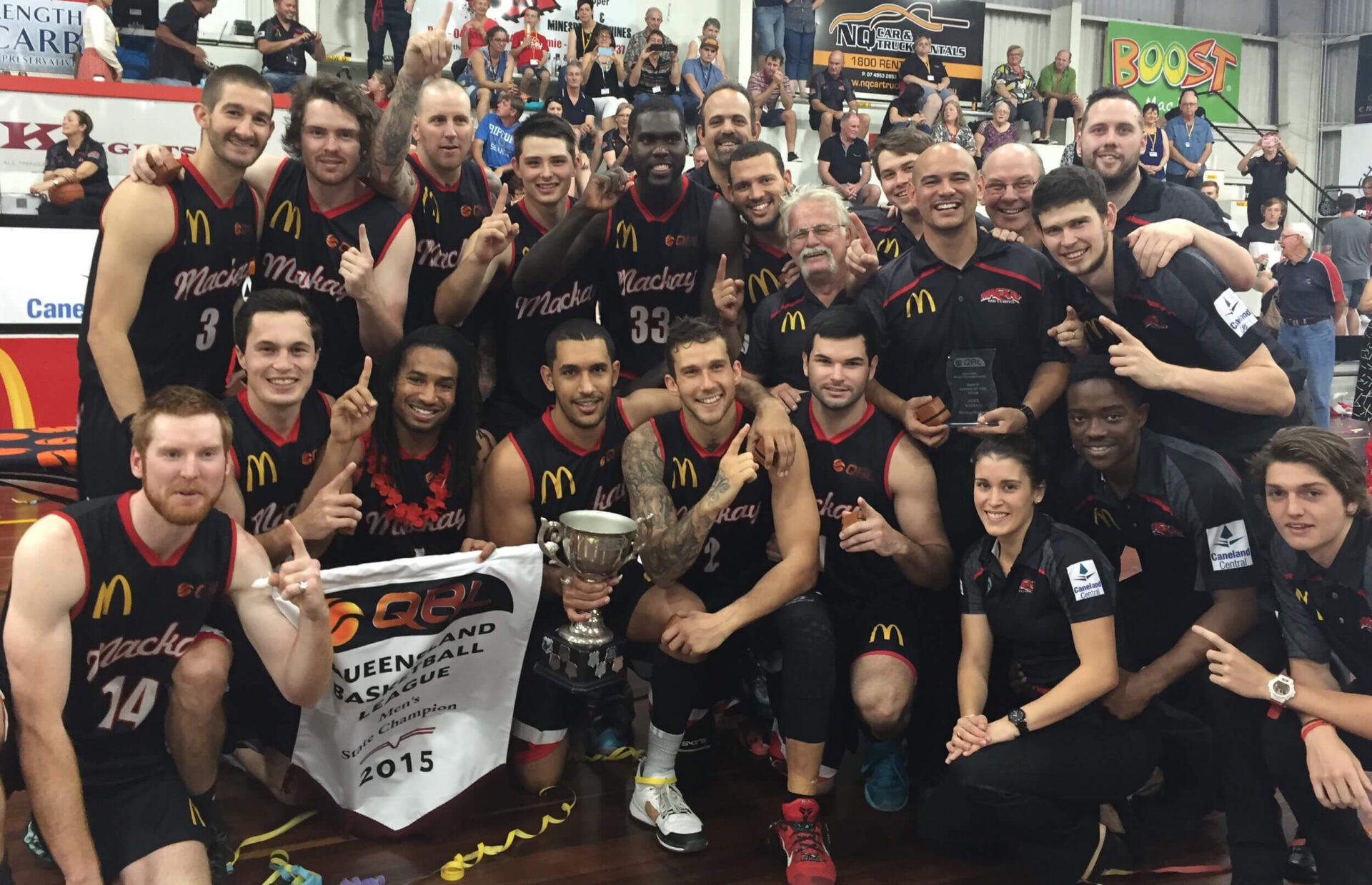 Championship Teams - 2015 McDonald’s Mackay Meteors Overall Record - 18 wins & 3 losses at Mackay Basketball