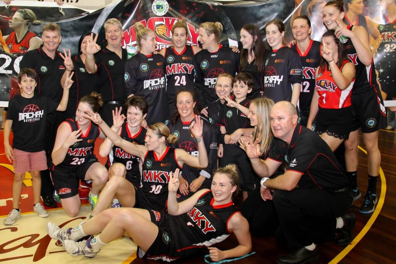 Championship Teams - 2014 Global Product Search Mackay Meteorettes Overall Record - 18 wins & 1 loss at Mackay Basketball