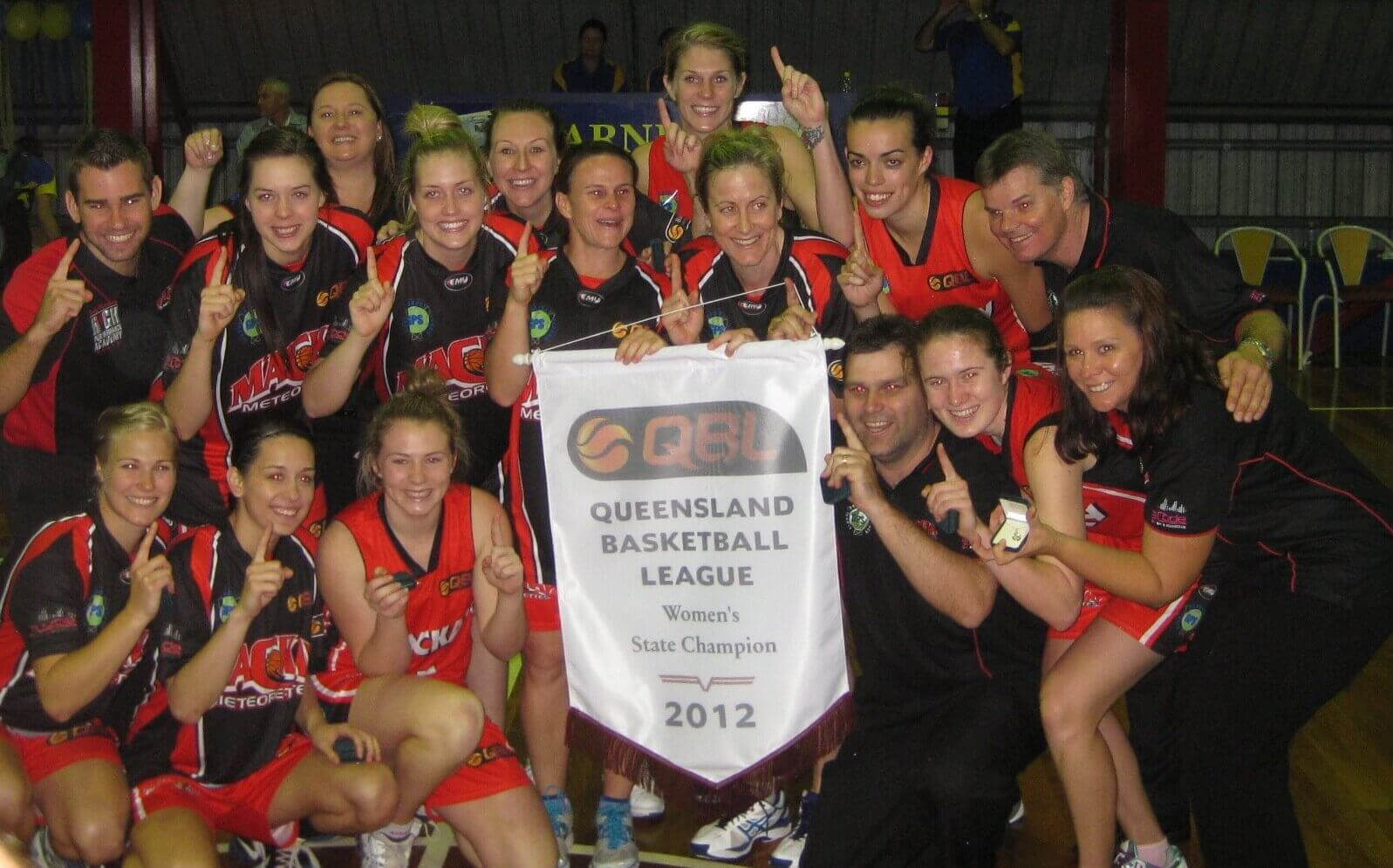Championship Teams - 2012 Global Product Search Mackay Meteorettes Overall Record - 15 wins & 4 losses at Mackay Basketball