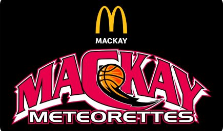 Mackay NBL1 Teams Naming Rights Sponsor - Mackay Meteorettes Team Logo at Mackay Basketball