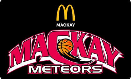 Mackay NBL1 Teams Naming Rights Sponsor - McDonald’s Mackay Meteors Team Logo at Mackay Basketball